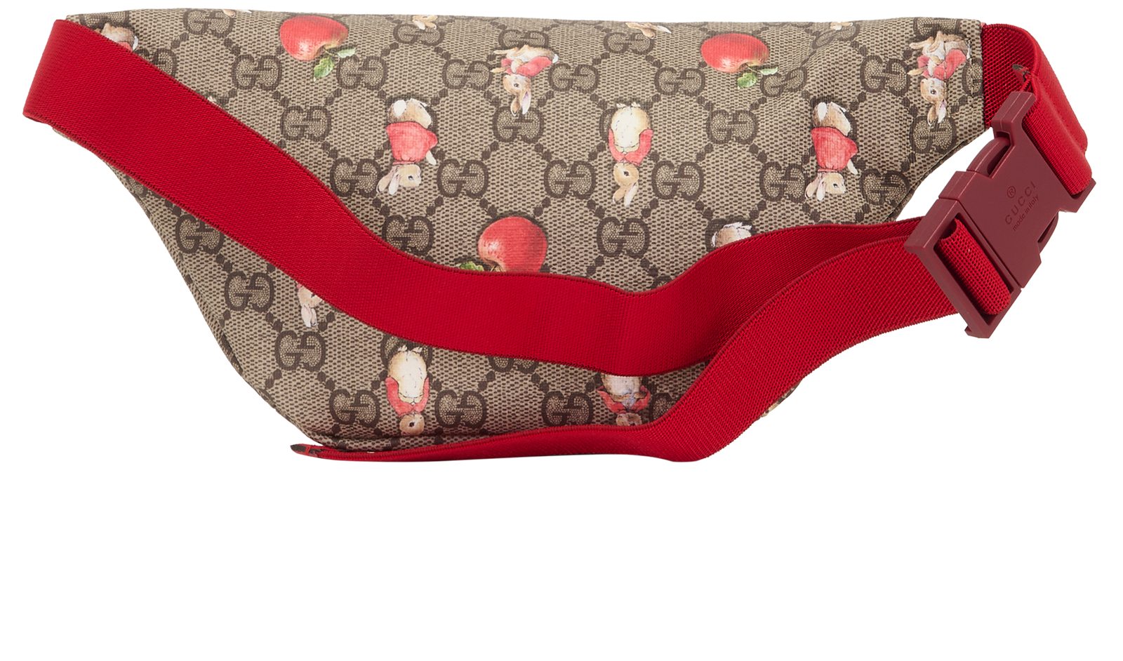 Peter Rabbit Belt Bag, &pound;350, Handbags, Beige/Red, Canvas, Back view